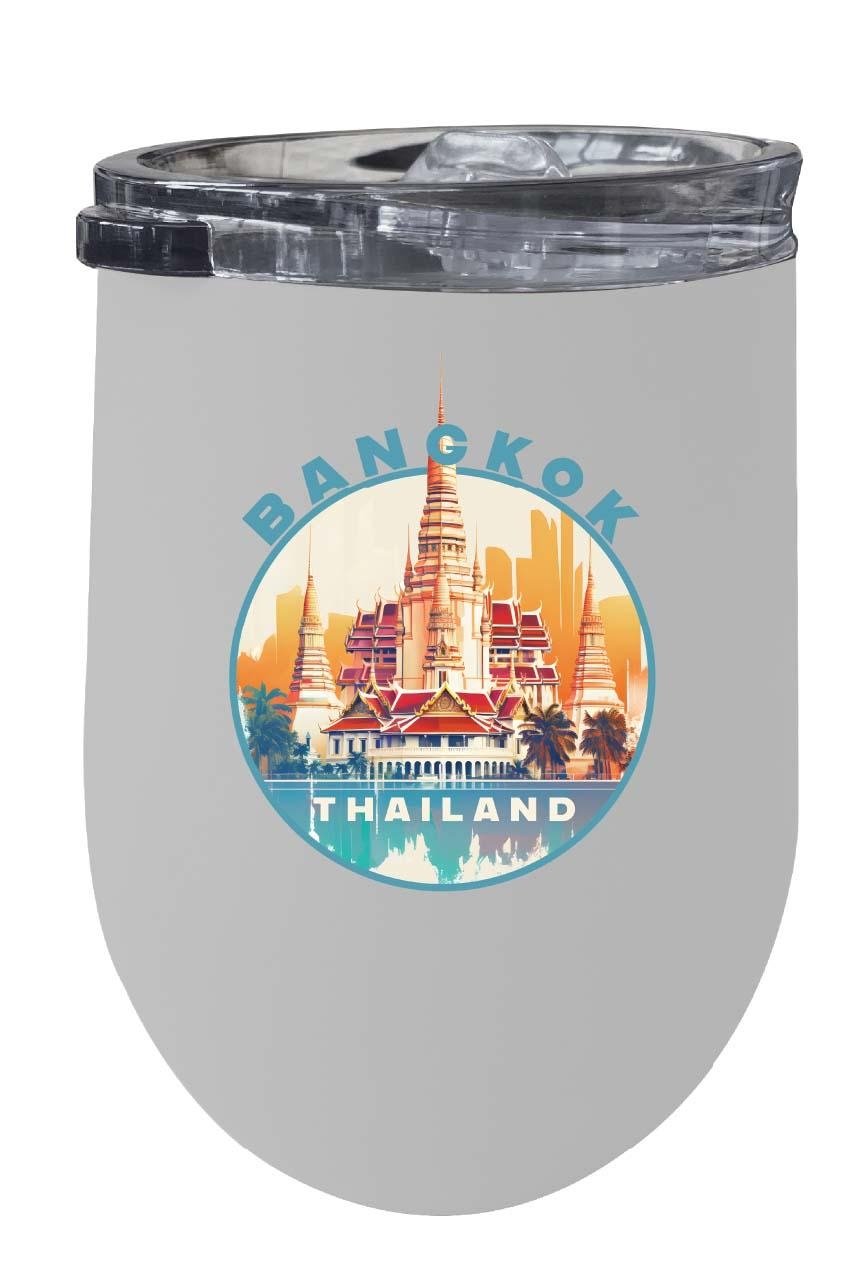 Bangkok Thailand C Souvenir 12 oz Insulated Wine Tumbler Image 7