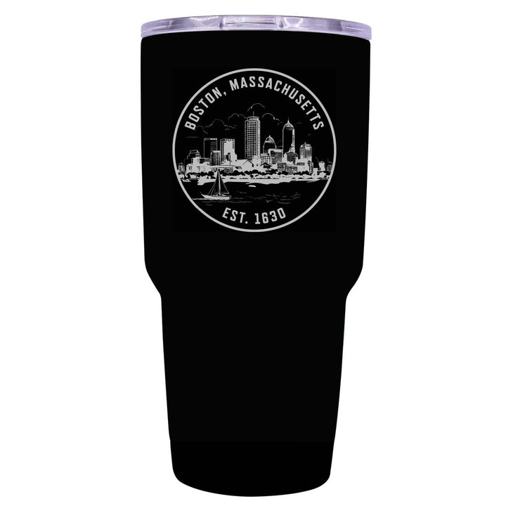 Boston Massachusetts Souvenir 24 oz Engraved Insulated Tumbler Image 8