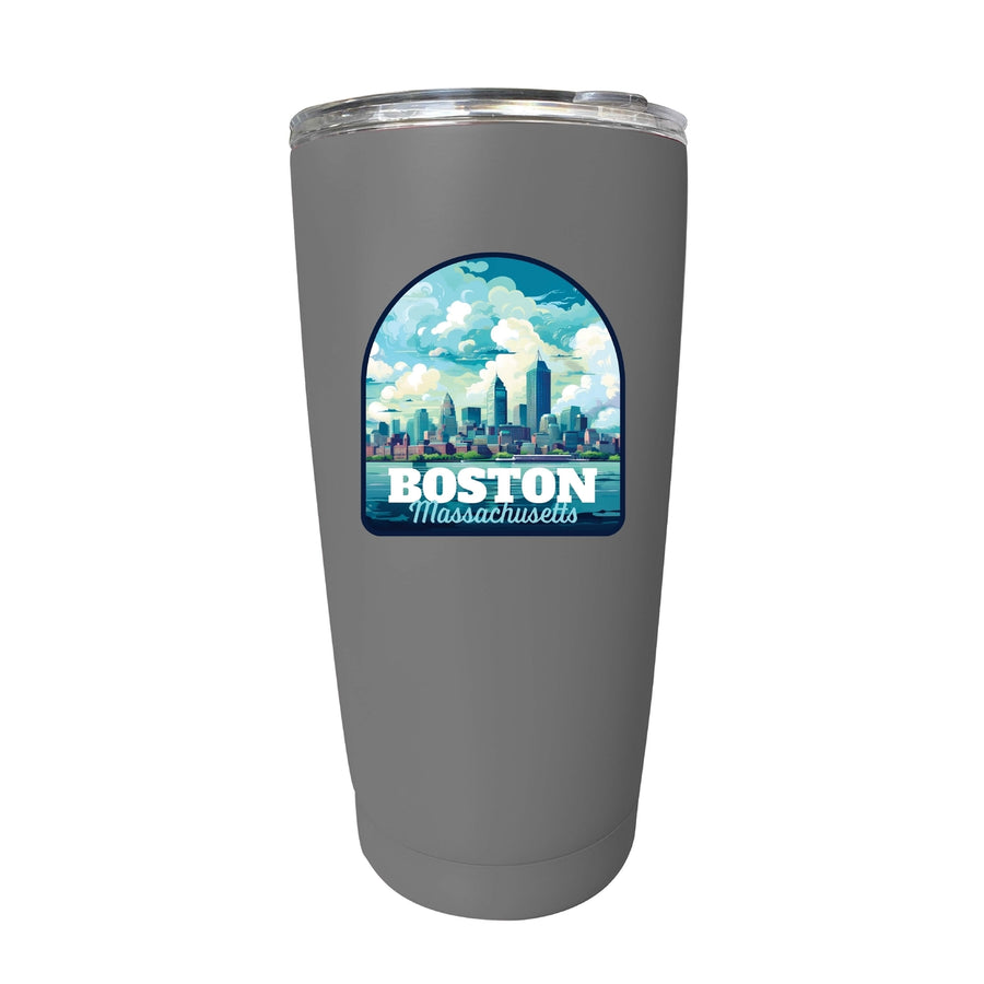 Boston Massachusetts A Souvenir 16 oz Insulated Tumbler Image 1