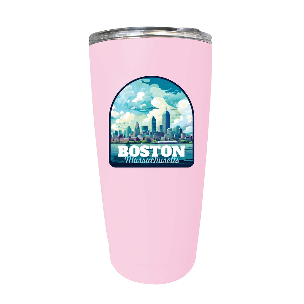 Boston Massachusetts A Souvenir 16 oz Insulated Tumbler Image 2