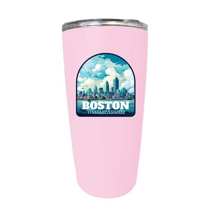 Boston Massachusetts A Souvenir 16 oz Insulated Tumbler Image 2