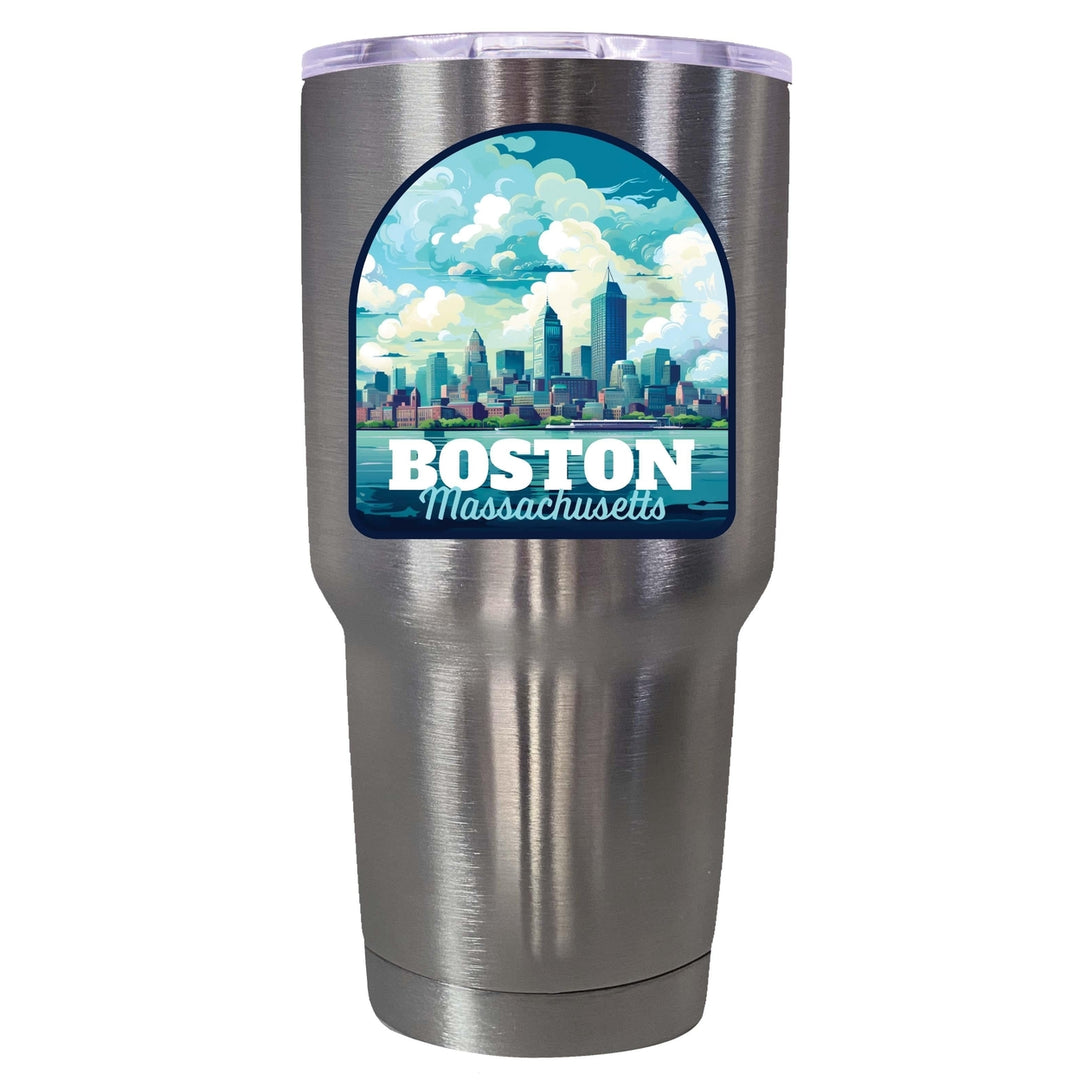 Boston Massachusetts A Souvenir 24 oz Insulated Stainless Steel Tumbler Image 2