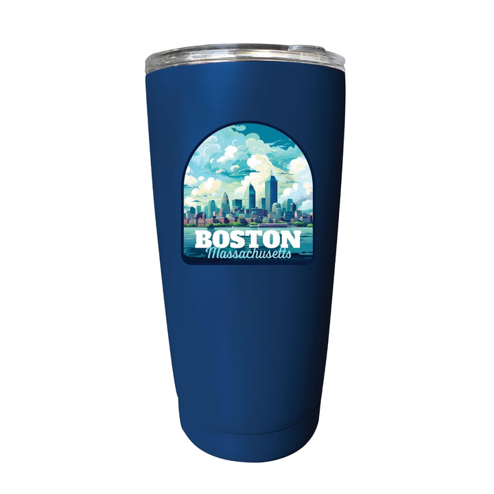 Boston Massachusetts A Souvenir 16 oz Insulated Tumbler Image 3