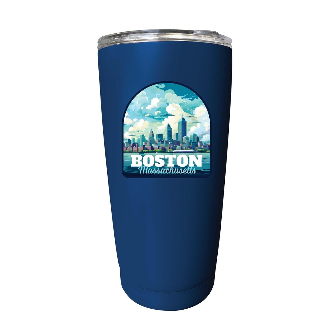 Boston Massachusetts A Souvenir 16 oz Insulated Tumbler Image 1