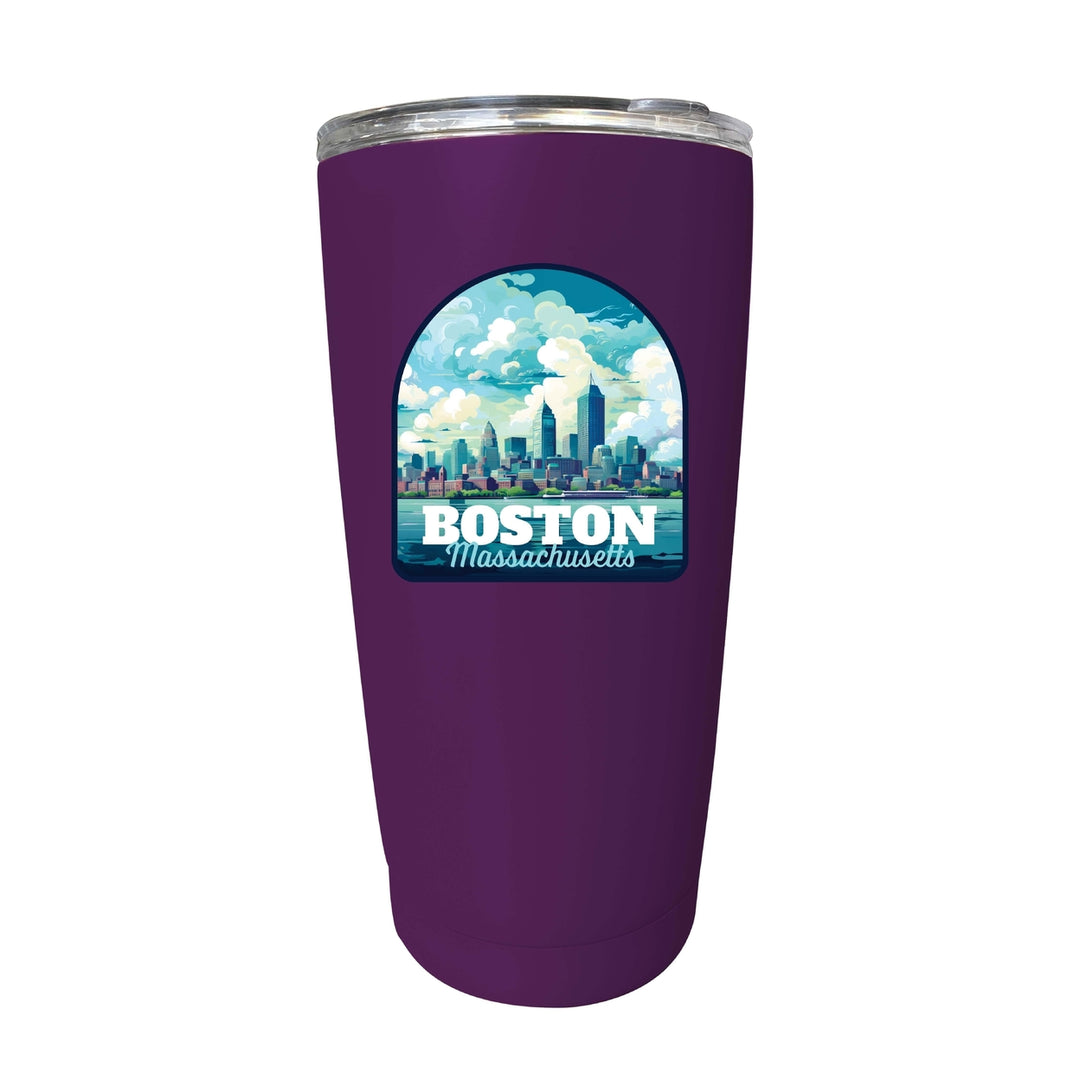 Boston Massachusetts A Souvenir 16 oz Insulated Tumbler Image 4