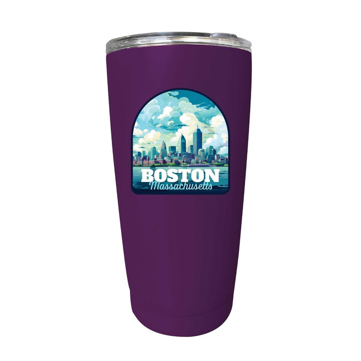 Boston Massachusetts A Souvenir 16 oz Insulated Tumbler Image 1