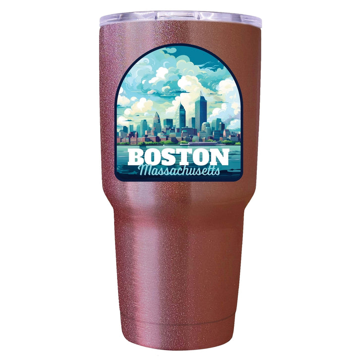 Boston Massachusetts A Souvenir 24 oz Insulated Stainless Steel Tumbler Image 7