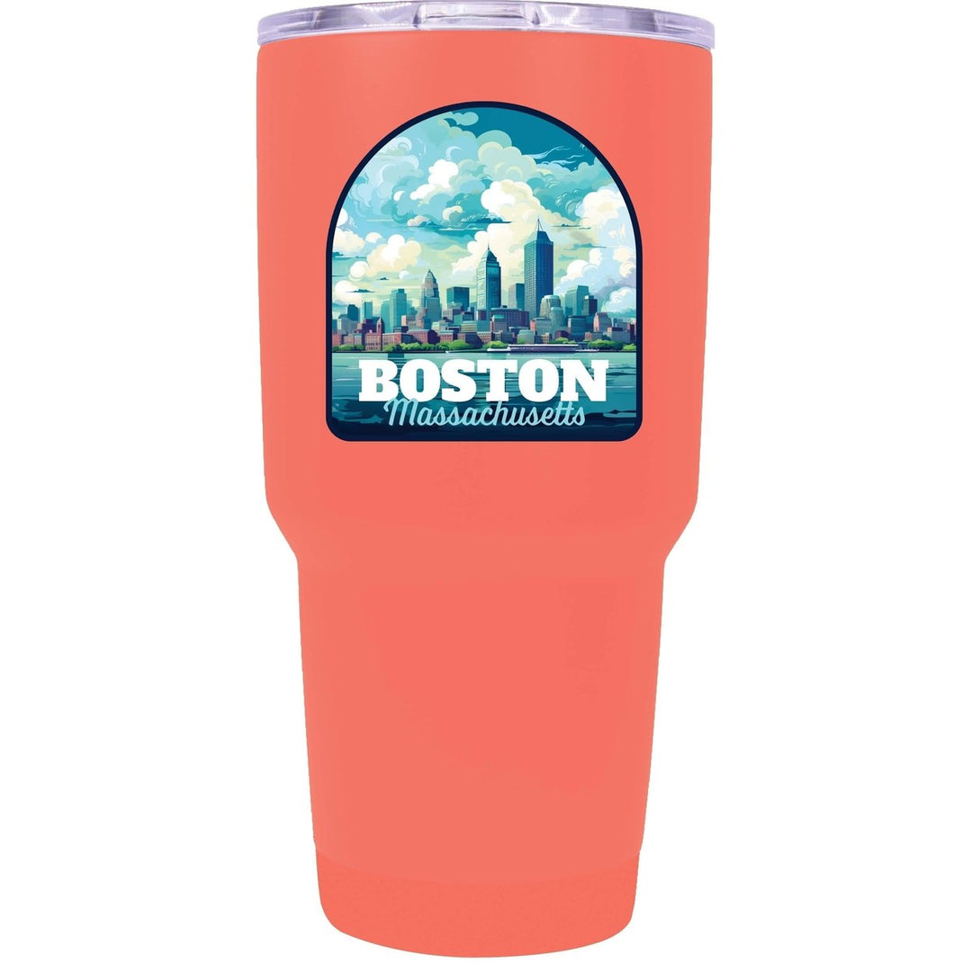 Boston Massachusetts A Souvenir 24 oz Insulated Stainless Steel Tumbler Image 1