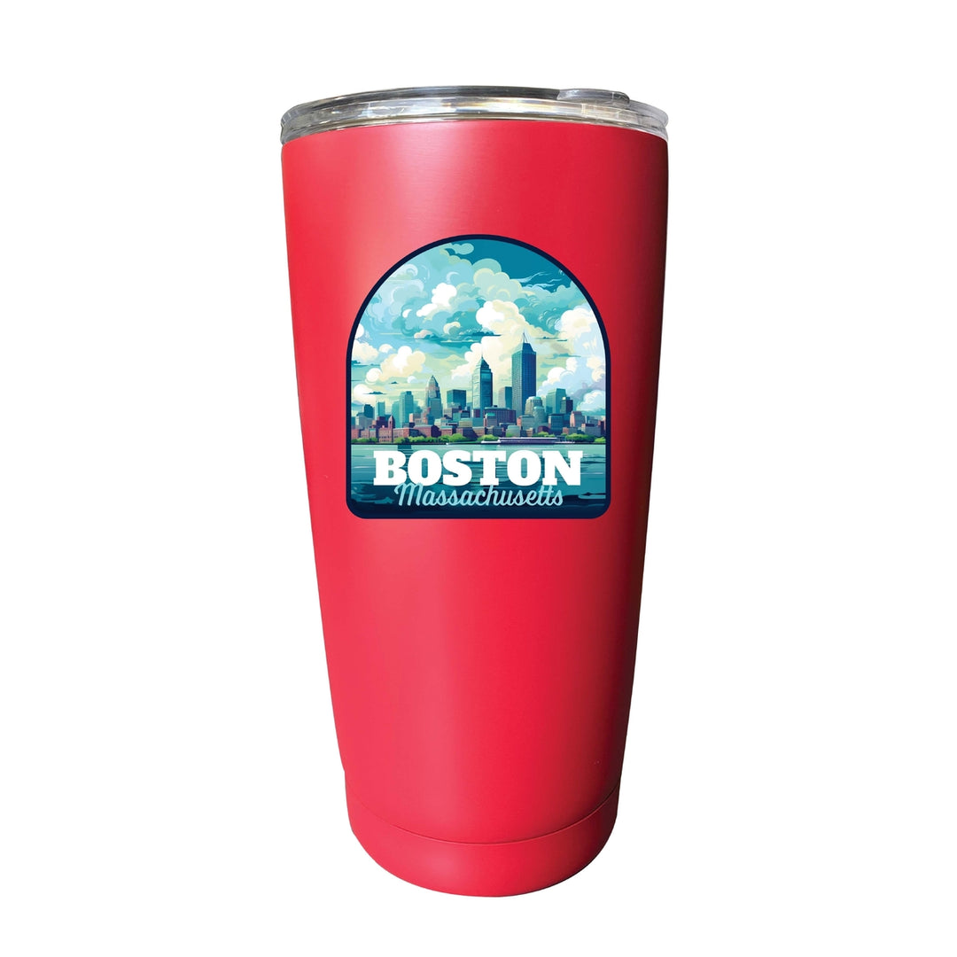 Boston Massachusetts A Souvenir 16 oz Insulated Tumbler Image 7