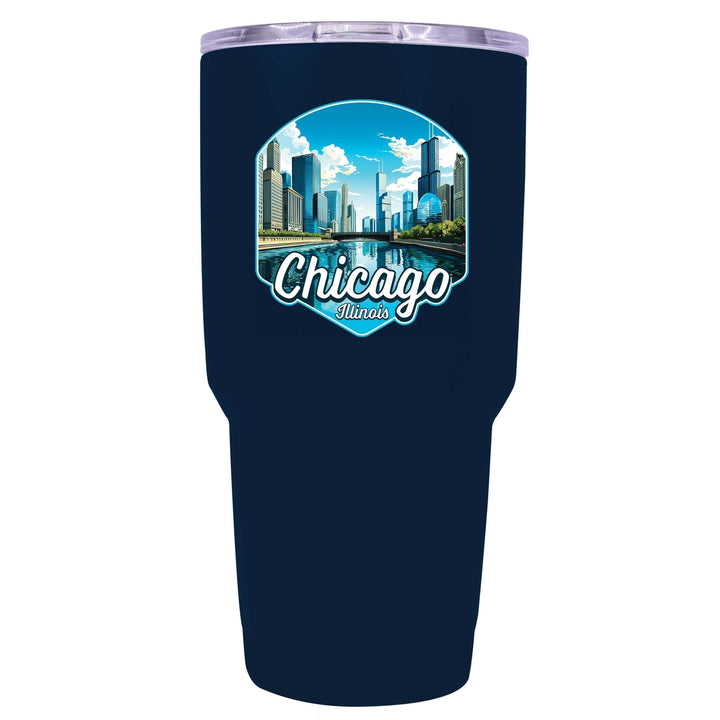 Chicago Illinois A Souvenir 24 oz Insulated Stainless Steel Tumbler Image 2