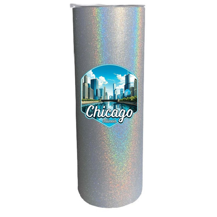 Chicago Illinois A Souvenir 20 oz Insulated Skinny Tumbler Image 4