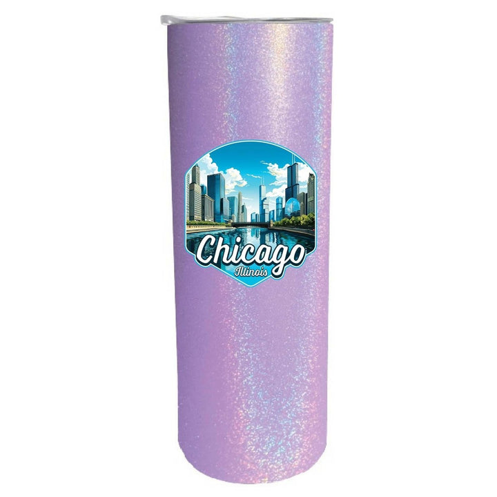 Chicago Illinois A Souvenir 20 oz Insulated Skinny Tumbler Image 6