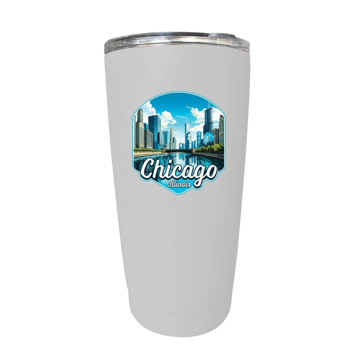 Chicago Illinois A Souvenir 16 oz Insulated Tumbler Image 1