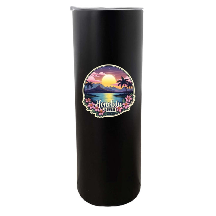 Honolulu Hawaii B Souvenir 20 oz Insulated Skinny Tumbler Image 1