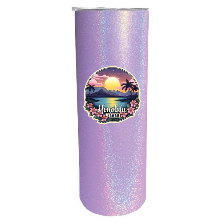 Honolulu Hawaii B Souvenir 20 oz Insulated Skinny Tumbler Image 4