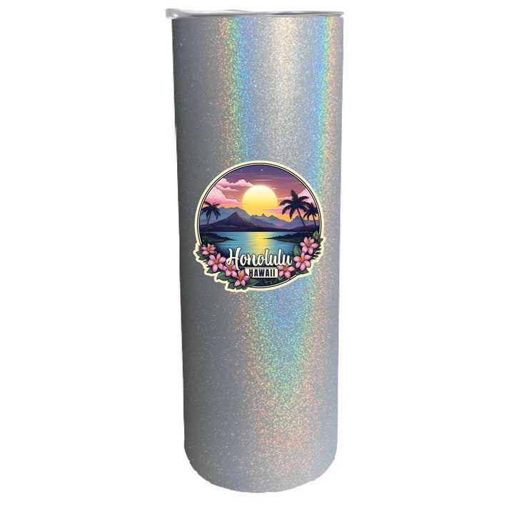 Honolulu Hawaii B Souvenir 20 oz Insulated Skinny Tumbler Image 6