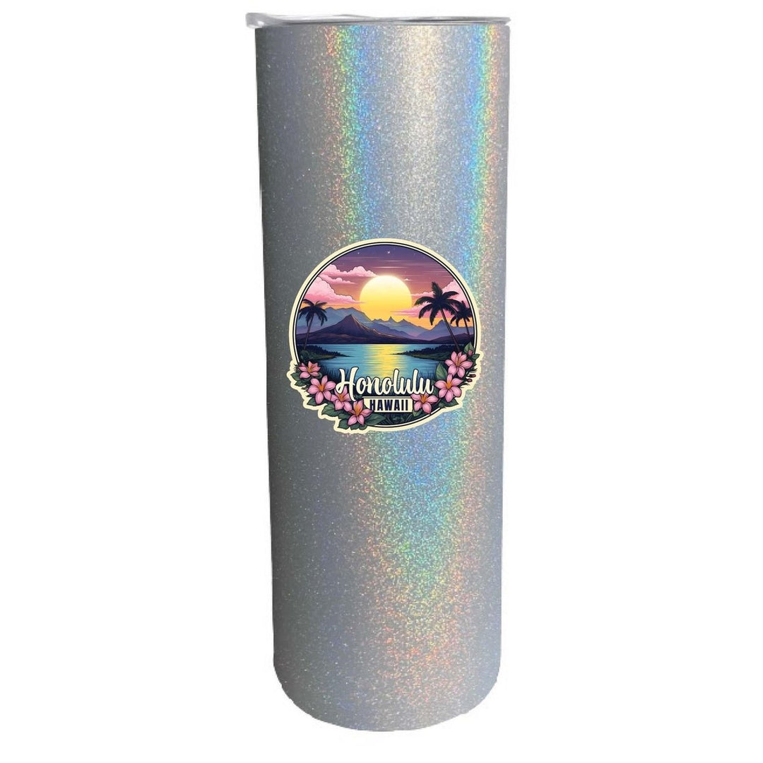 Honolulu Hawaii B Souvenir 20 oz Insulated Skinny Tumbler Image 1