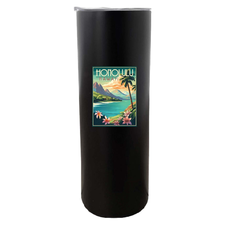 Honolulu Hawaii C Souvenir 20 oz Insulated Skinny Tumbler Image 1