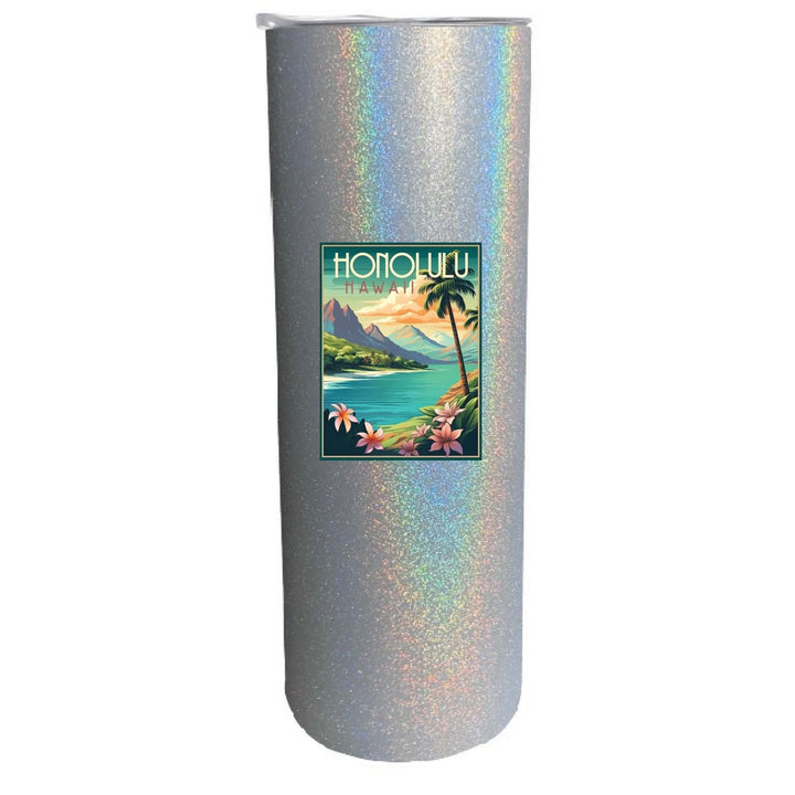 Honolulu Hawaii C Souvenir 20 oz Insulated Skinny Tumbler Image 3