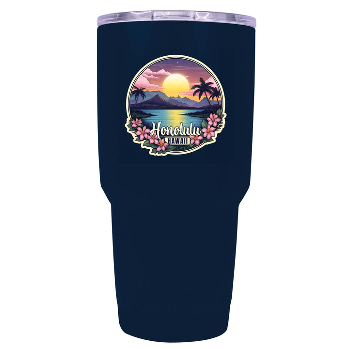 Honolulu Hawaii B Souvenir 24 oz Insulated Stainless Steel Tumbler Image 3