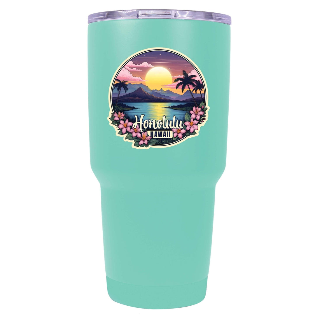 Honolulu Hawaii B Souvenir 24 oz Insulated Stainless Steel Tumbler Image 4