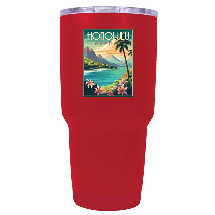 Honolulu Hawaii C Souvenir 24 oz Insulated Stainless Steel Tumbler Image 1