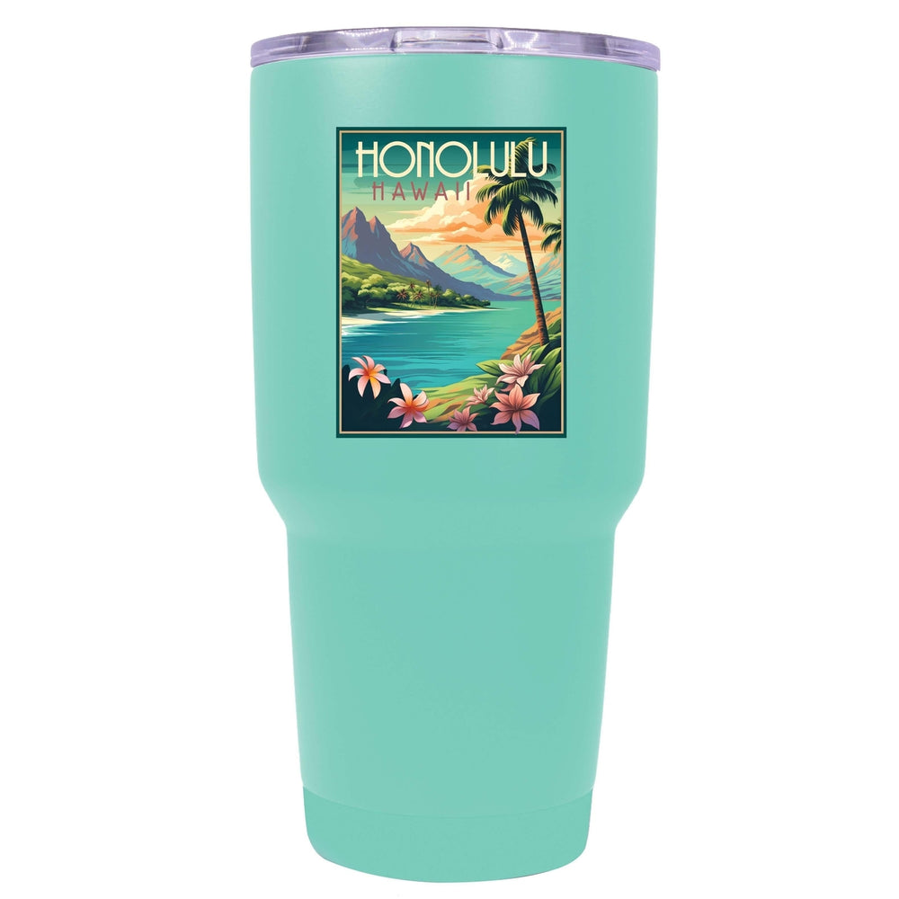 Honolulu Hawaii C Souvenir 24 oz Insulated Stainless Steel Tumbler Image 2