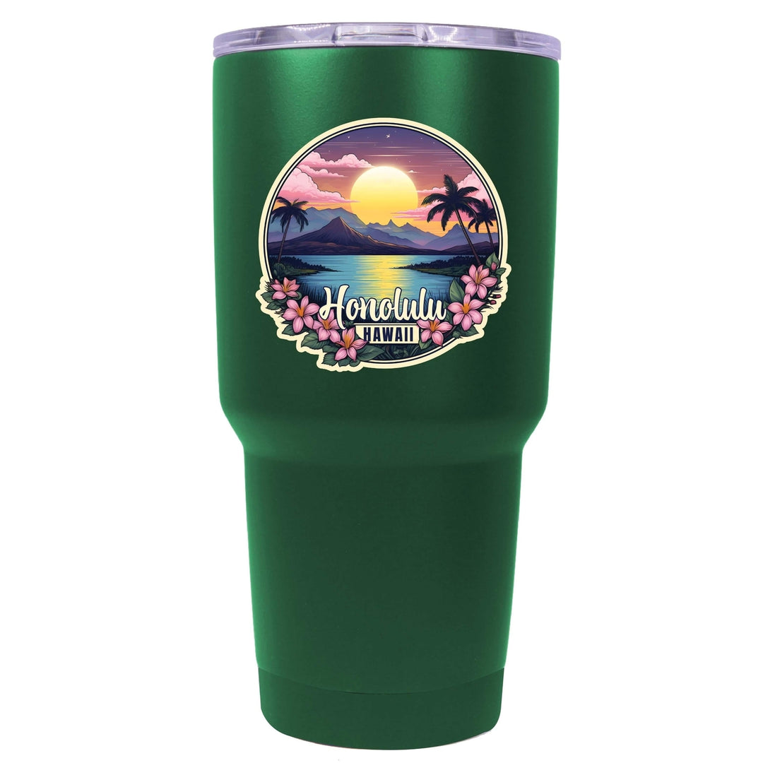 Honolulu Hawaii B Souvenir 24 oz Insulated Stainless Steel Tumbler Image 7