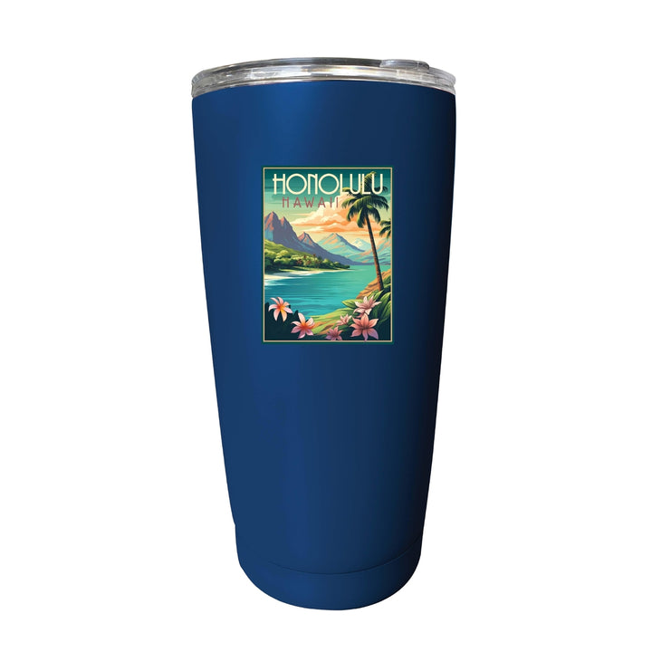 Honolulu Hawaii C Souvenir 16 oz Insulated Tumbler Image 2