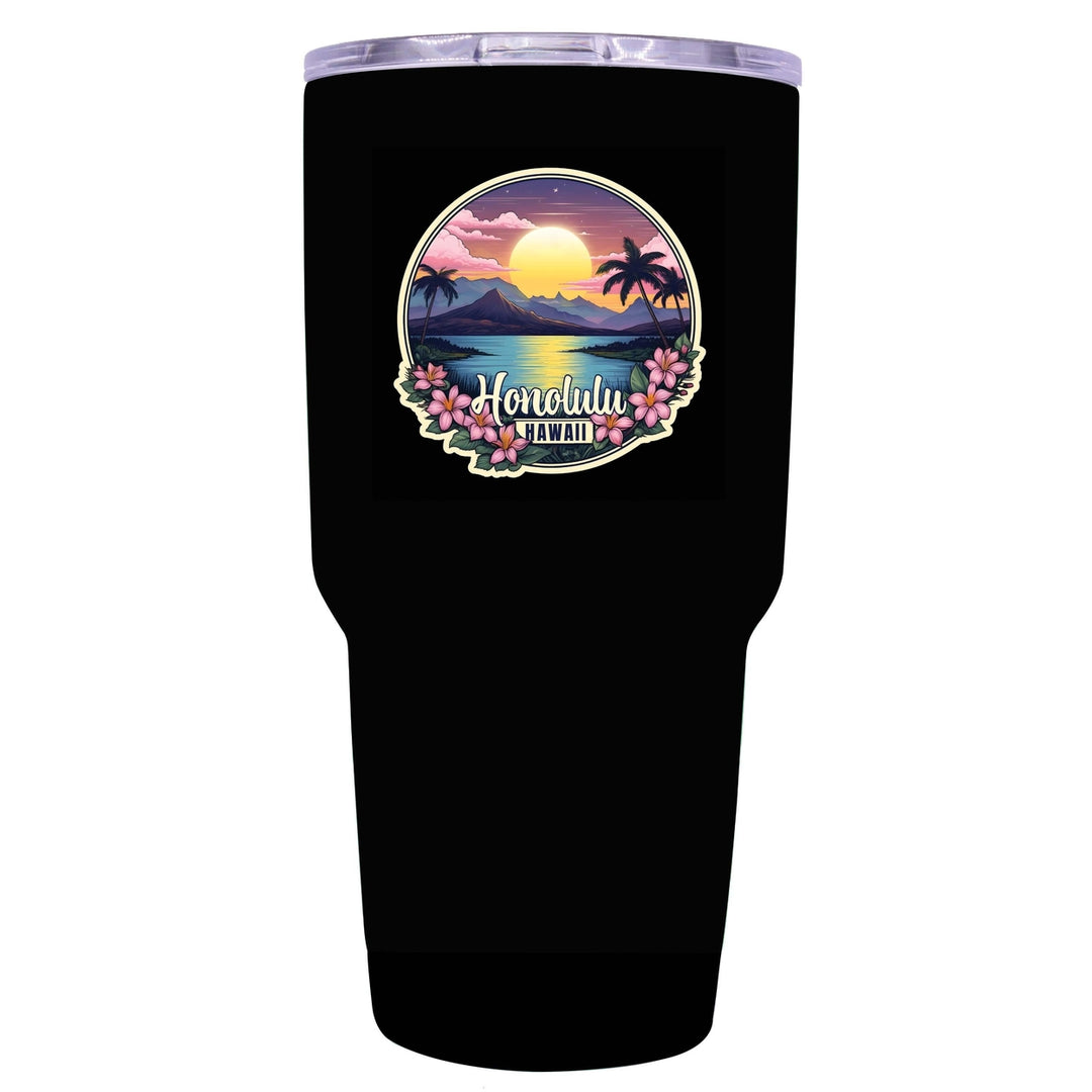 Honolulu Hawaii B Souvenir 24 oz Insulated Stainless Steel Tumbler Image 8