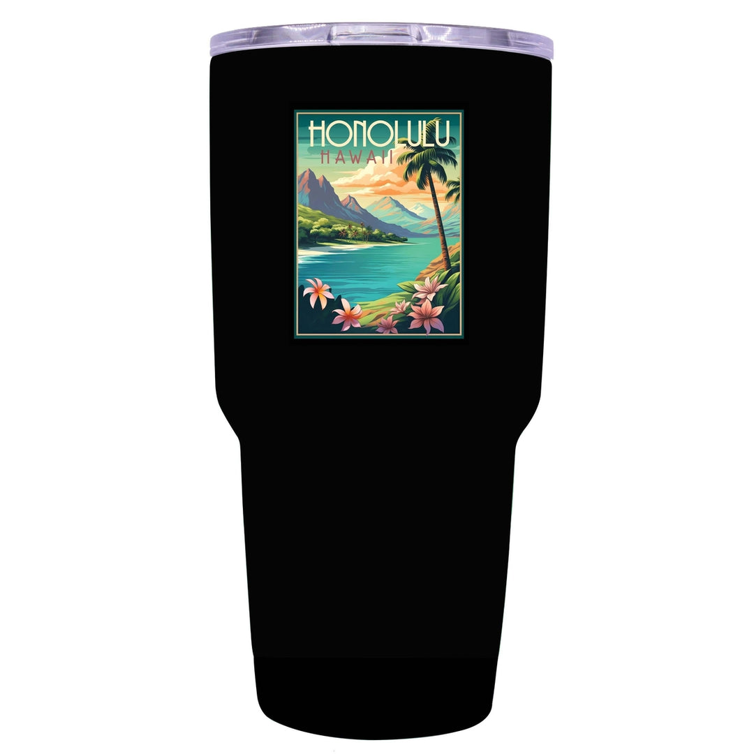 Honolulu Hawaii C Souvenir 24 oz Insulated Stainless Steel Tumbler Image 4