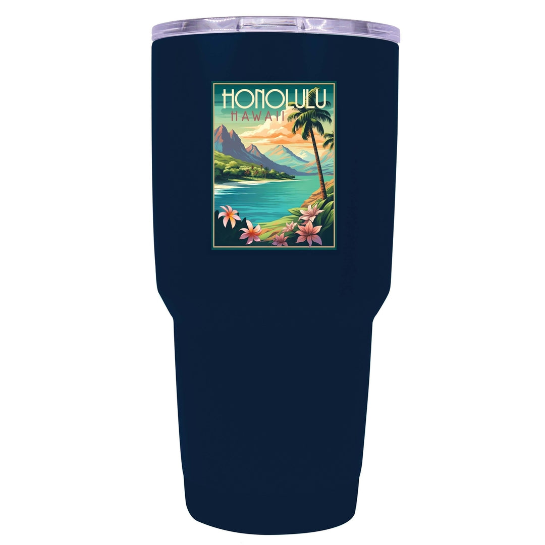 Honolulu Hawaii C Souvenir 24 oz Insulated Stainless Steel Tumbler Image 6