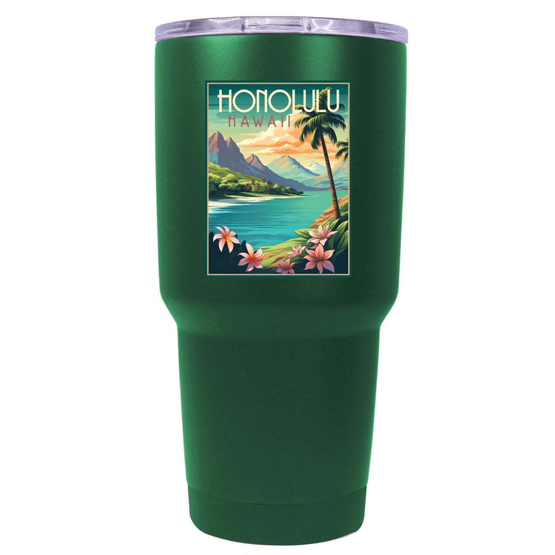 Honolulu Hawaii C Souvenir 24 oz Insulated Stainless Steel Tumbler Image 7