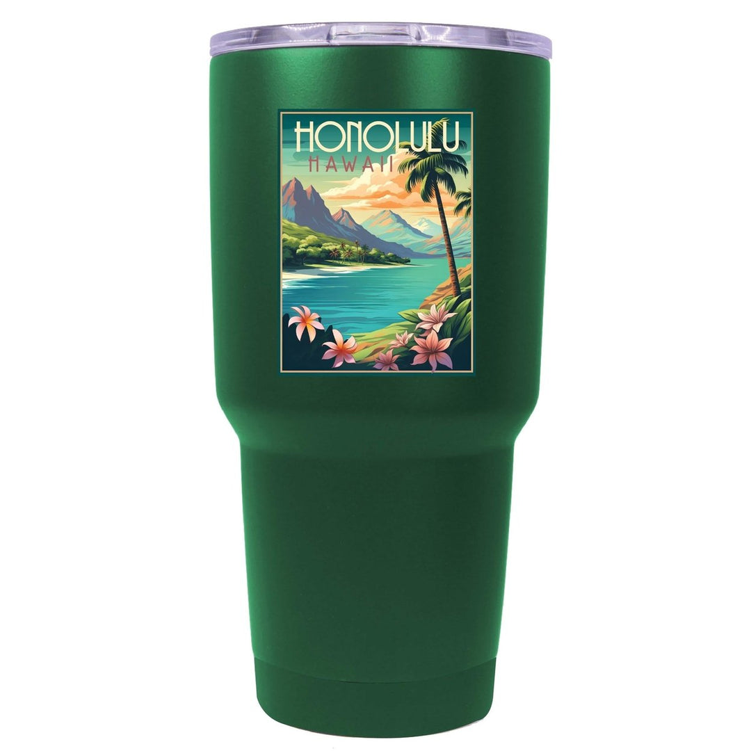 Honolulu Hawaii C Souvenir 24 oz Insulated Stainless Steel Tumbler Image 1