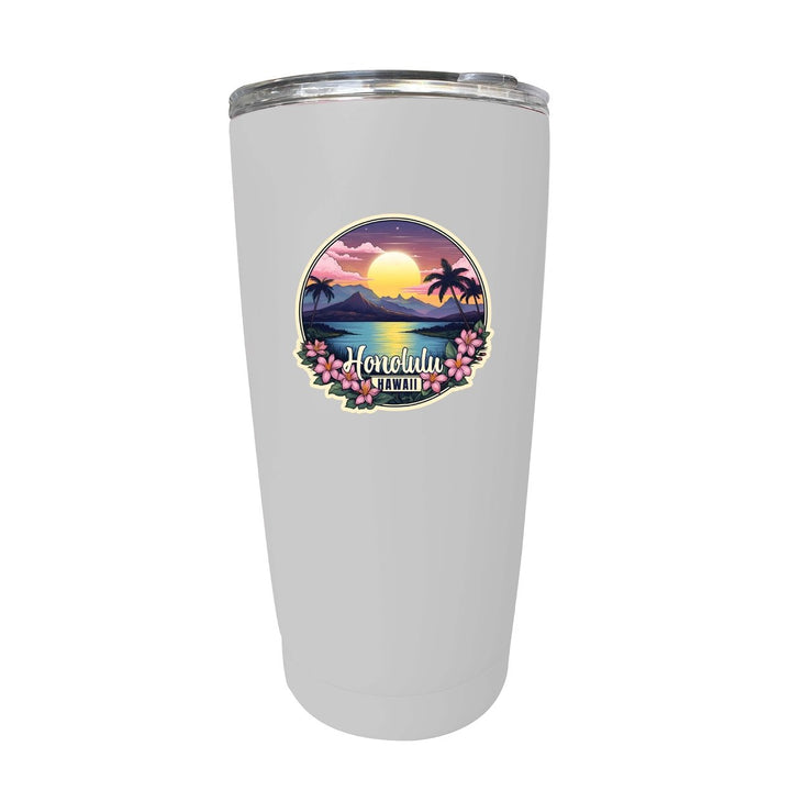 Honolulu Hawaii B Souvenir 16 oz Insulated Tumbler Image 1