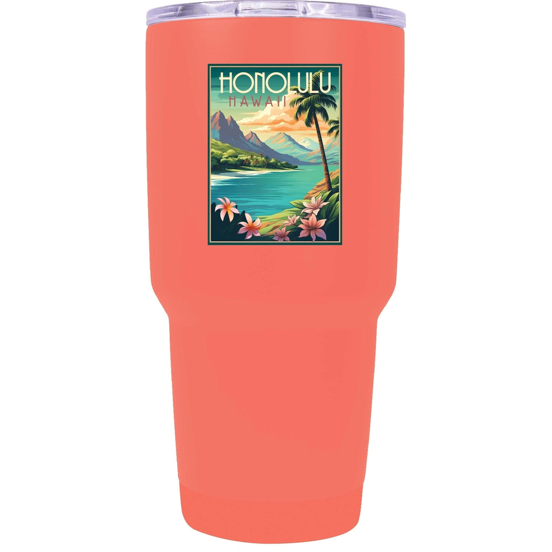 Honolulu Hawaii C Souvenir 24 oz Insulated Stainless Steel Tumbler Image 9