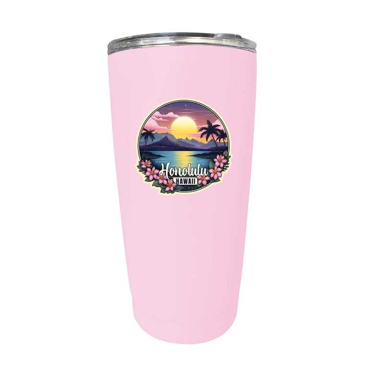 Honolulu Hawaii B Souvenir 16 oz Insulated Tumbler Image 1