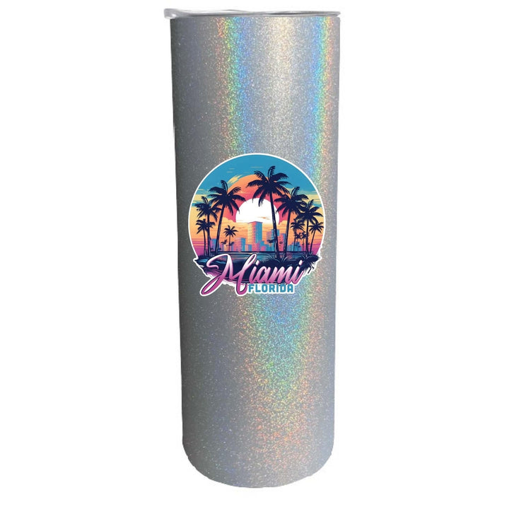 Miami Florida B Souvenir 20 oz Insulated Skinny Tumbler Image 6