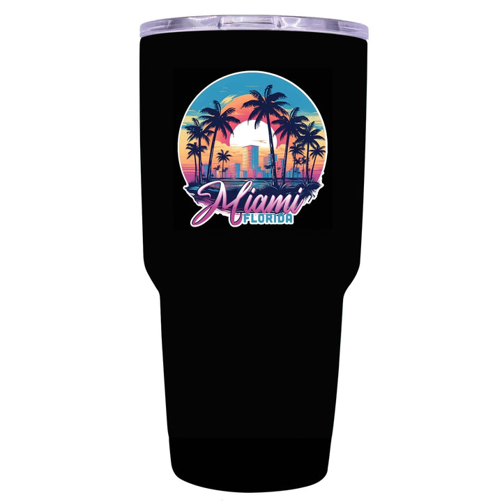 Miami Florida B Souvenir 24 oz Insulated Stainless Steel Tumbler Image 1