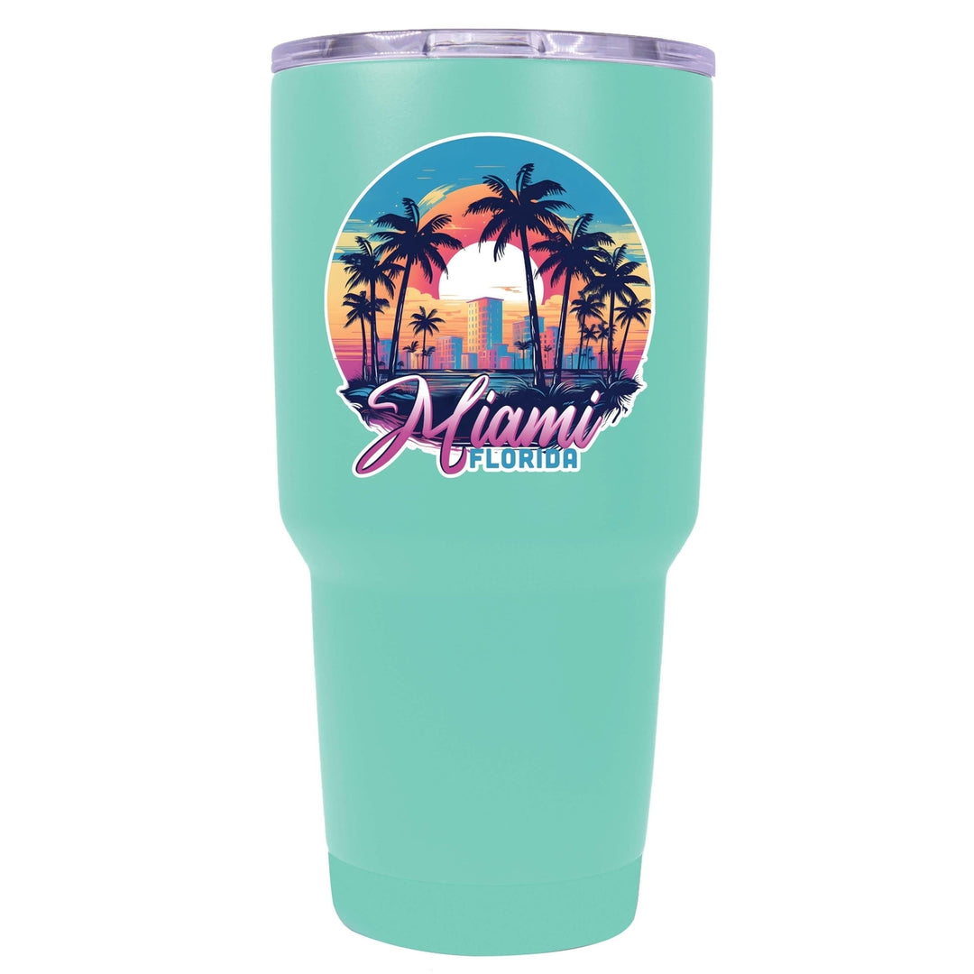 Miami Florida B Souvenir 24 oz Insulated Stainless Steel Tumbler Image 3