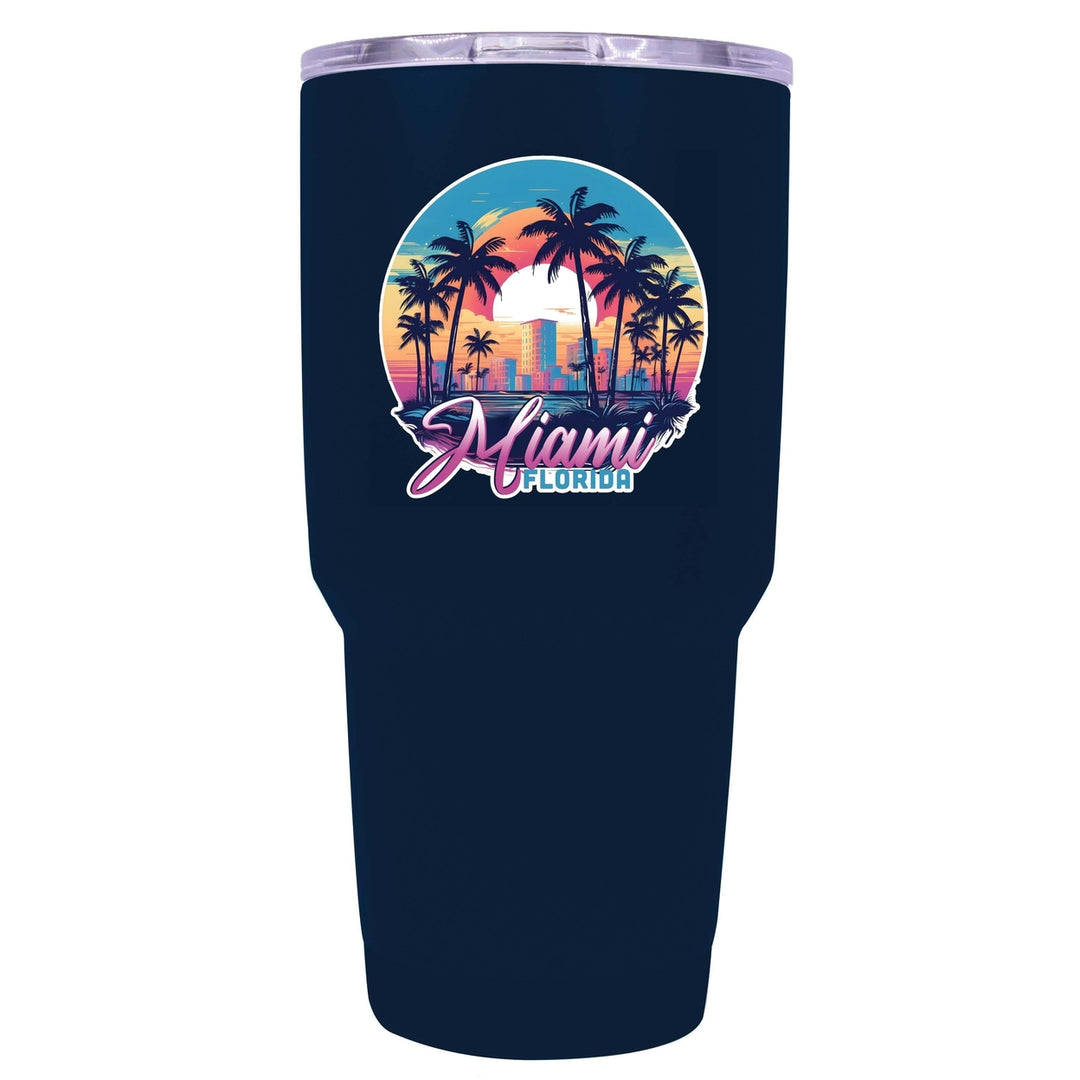 Miami Florida B Souvenir 24 oz Insulated Stainless Steel Tumbler Image 4