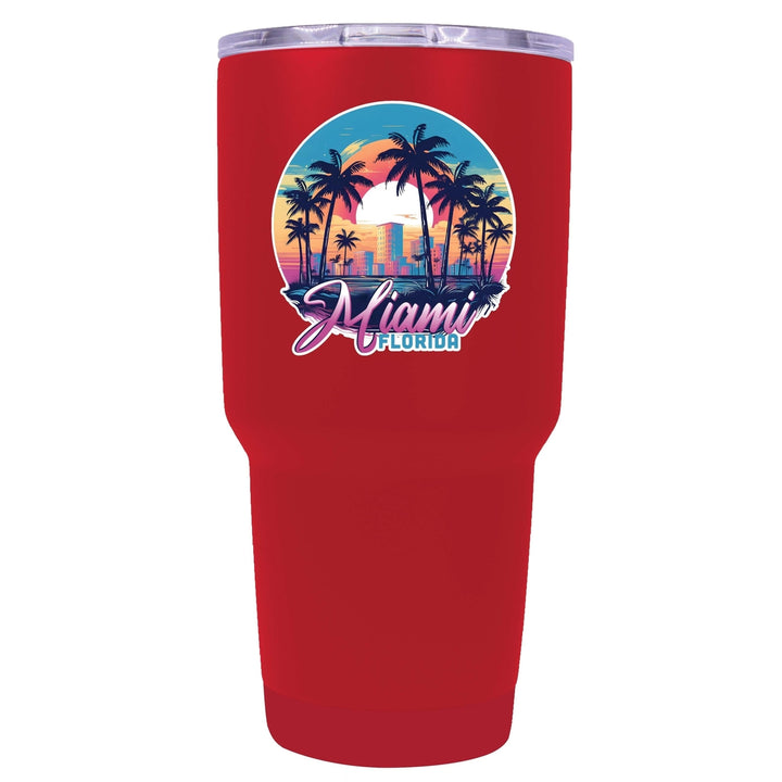 Miami Florida B Souvenir 24 oz Insulated Stainless Steel Tumbler Image 7