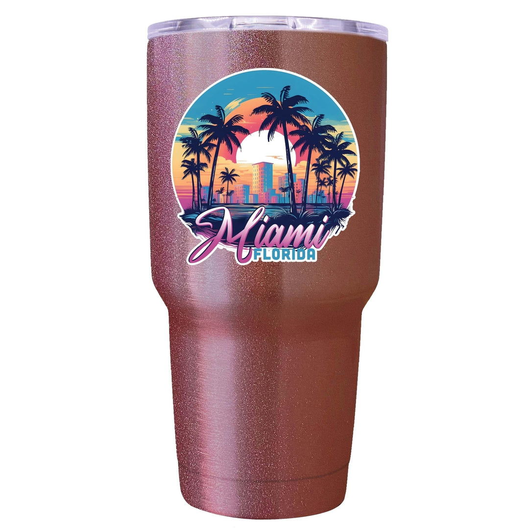 Miami Florida B Souvenir 24 oz Insulated Stainless Steel Tumbler Image 8