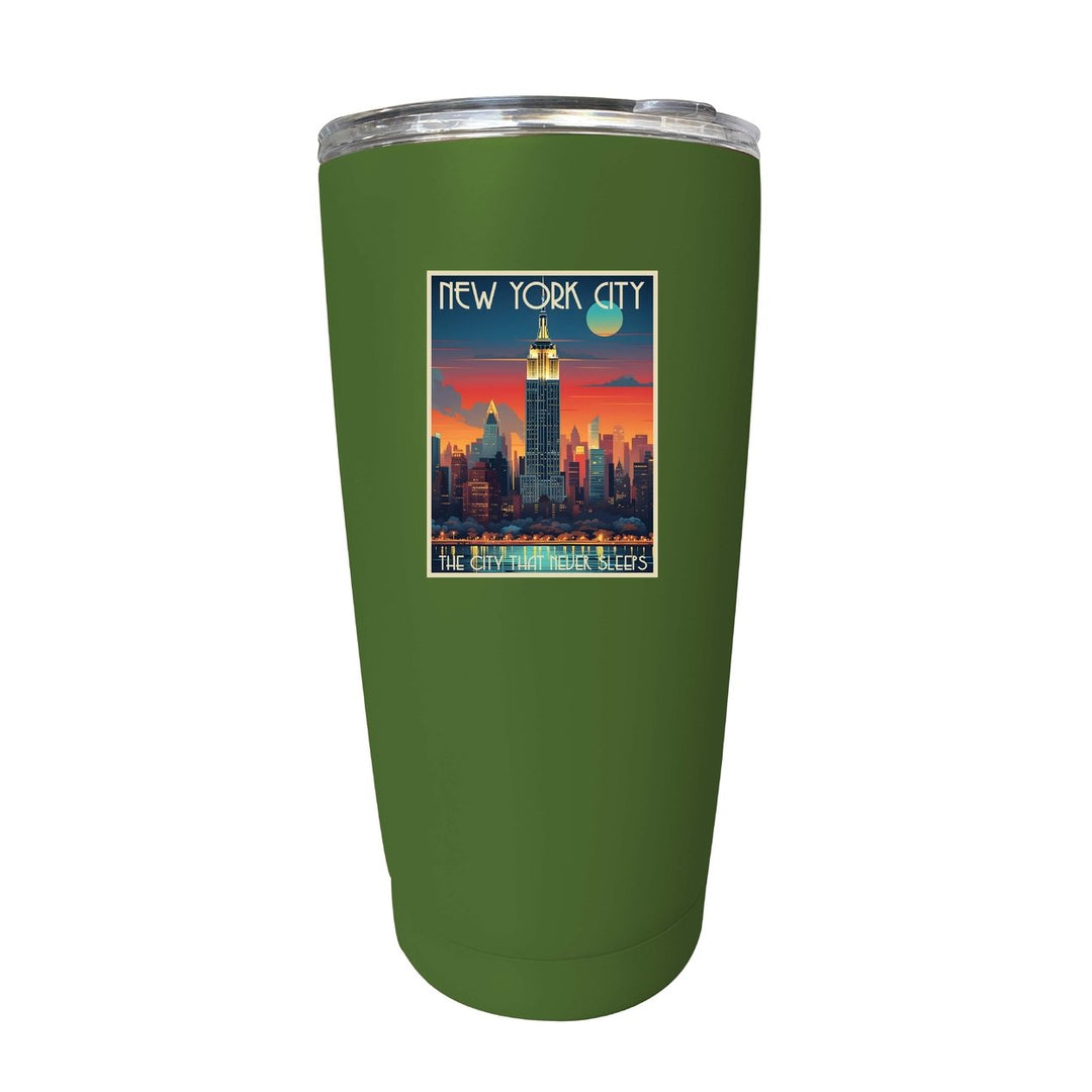 York City B Souvenir 16 oz Insulated Tumbler Image 2