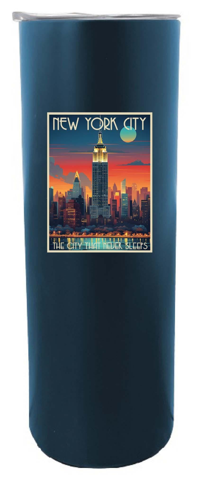 York City B Souvenir 20 oz Insulated Skinny Tumbler Image 2