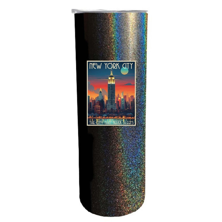 York City B Souvenir 20 oz Insulated Skinny Tumbler Image 1