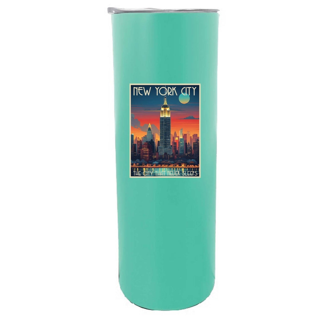 York City B Souvenir 20 oz Insulated Skinny Tumbler Image 4