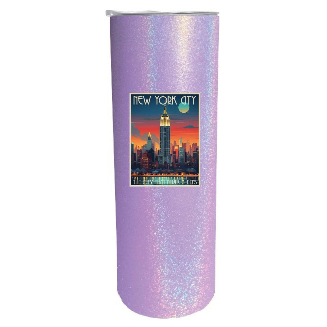 York City B Souvenir 20 oz Insulated Skinny Tumbler Image 1