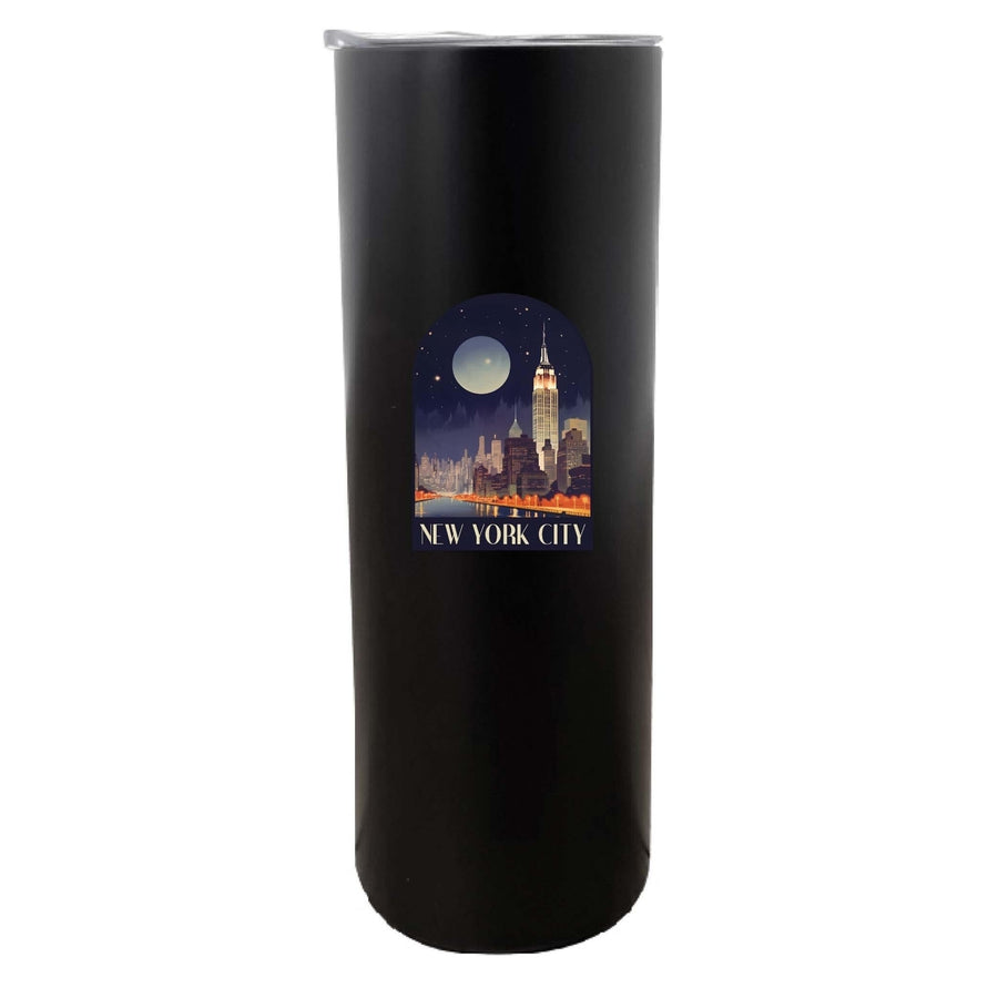 York City C Souvenir 20 oz Insulated Skinny Tumbler Image 1