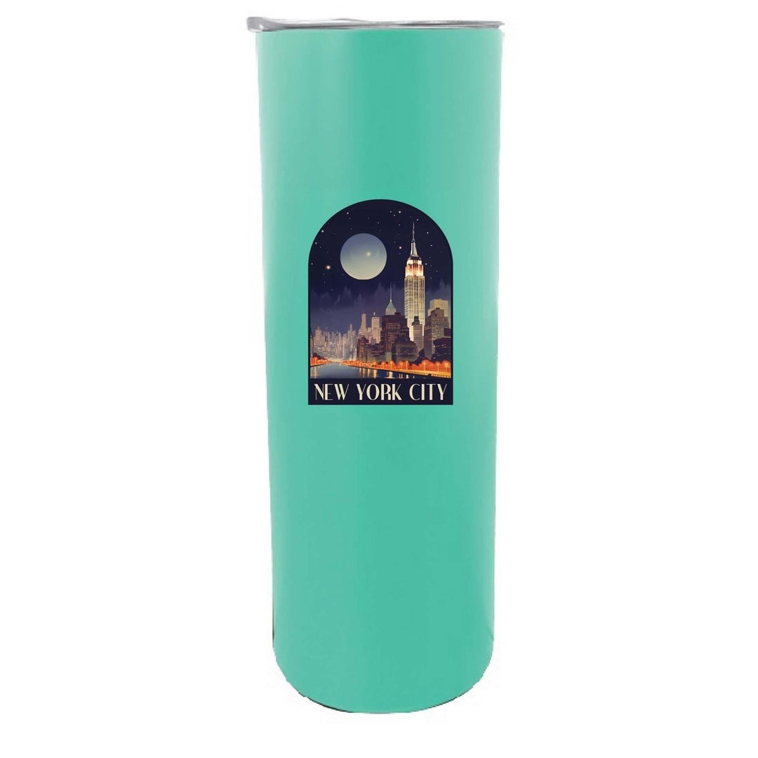 York City C Souvenir 20 oz Insulated Skinny Tumbler Image 1